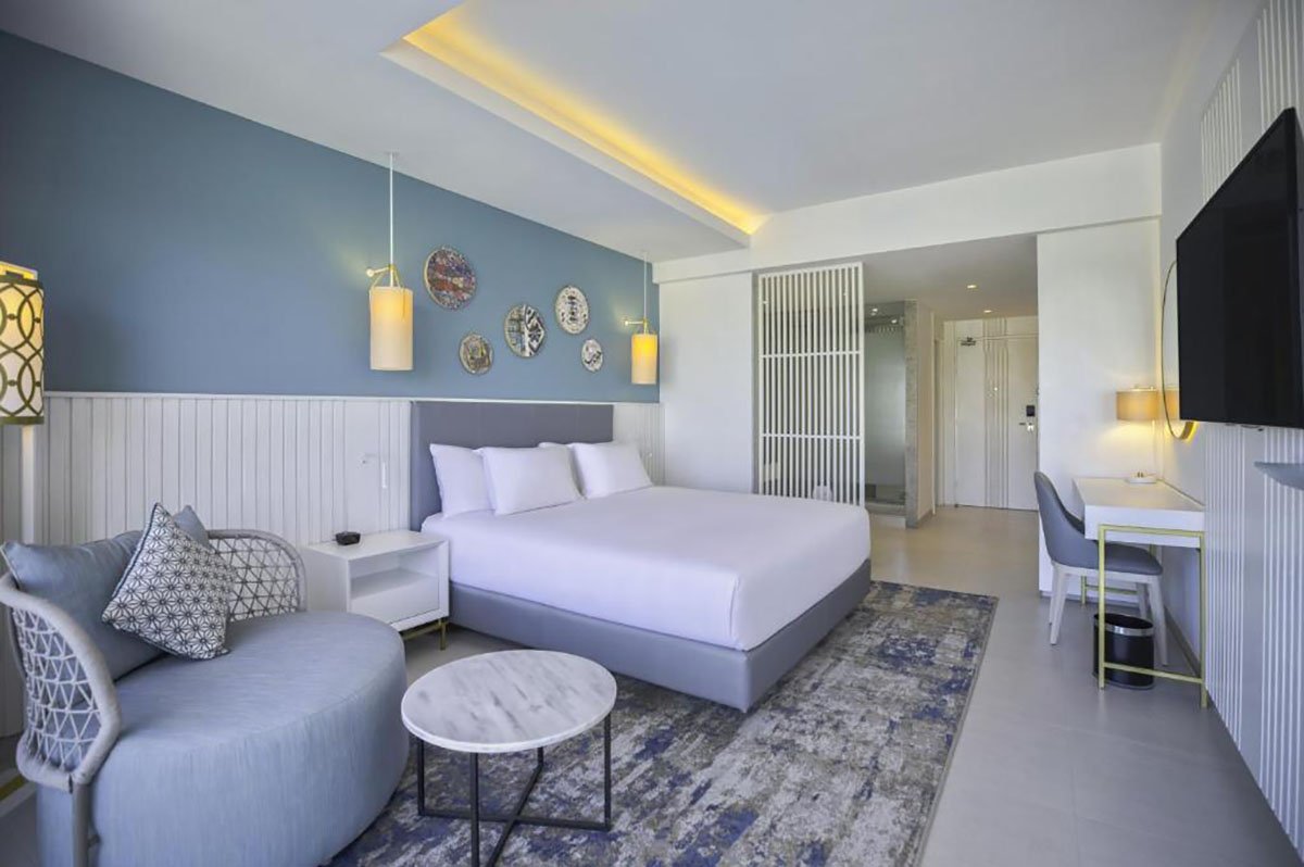 Two Double Bed Deluxe Room Partial Sea view
